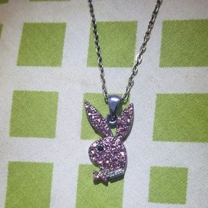 Pink playboy necklace